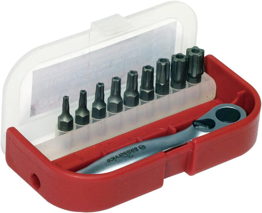 Bikeservice bitset bs6007 bitstz m umschltknr bst 10pcs 5star hole