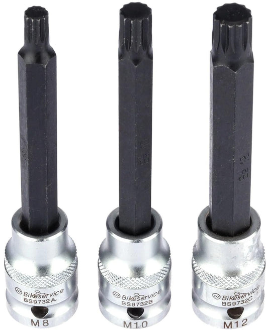 Bikeservice schraubendrehereinsatz stkschlein stossdaemp bst spline 1 2 3pcs