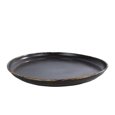 Cosydecor onderbord hidde antiek bruin metaal 25x25x2cm