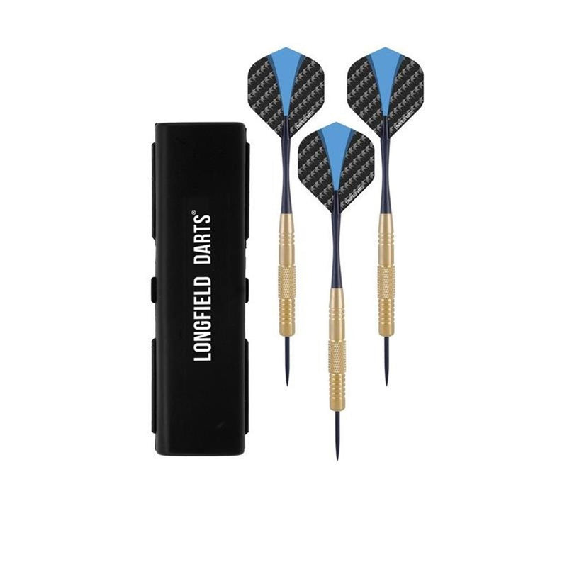 Afbeelding laden in galerijviewer, Longfield darts brass 22 gram in etui 3 stuks
