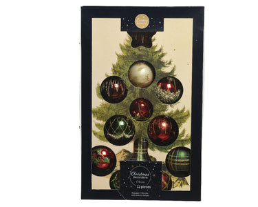 Decoris luxe kerstballen mix glas assorti kerst kleuren