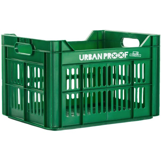 fietskrat Recycled 30 liter polypropyleen donkergroen