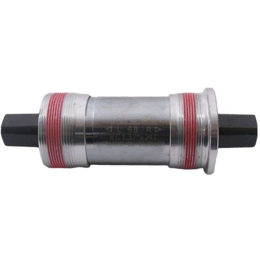 Edge vierkante trapas 113mm bsa 68mm met aluminium cups - zilver