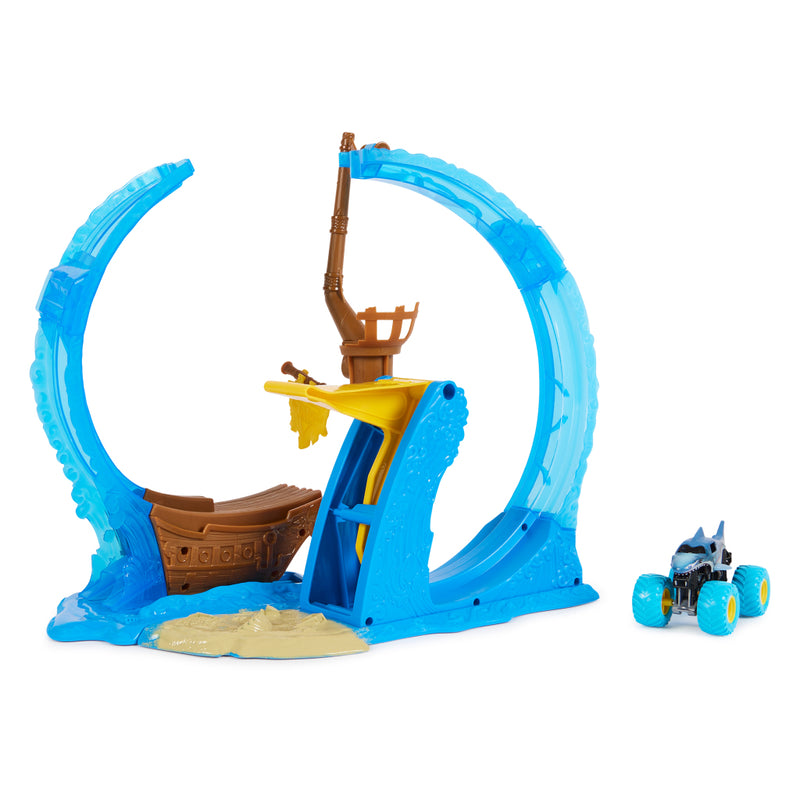 Afbeelding laden in galerijviewer, Monster jam megalodon loop of doom stuntspeelset
