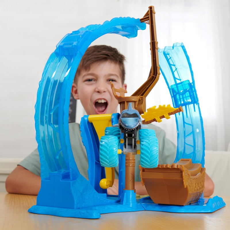 Afbeelding laden in galerijviewer, Monster jam megalodon loop of doom stuntspeelset
