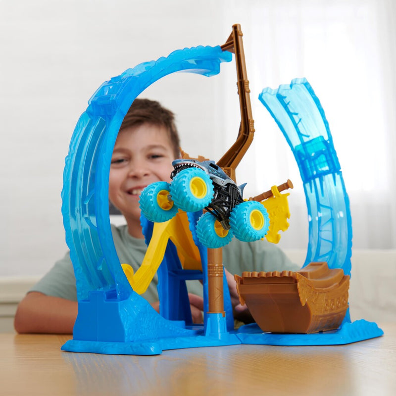 Afbeelding laden in galerijviewer, Monster jam megalodon loop of doom stuntspeelset
