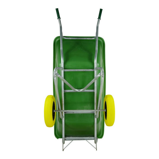 Fort producten kruiwagen f s 500l groen verzinkt onderstel 2 nml wiel