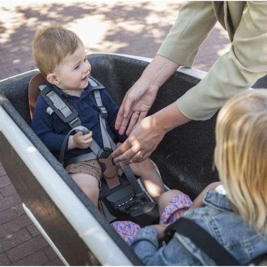 Steco adapter voor voorzitje bakfiets mat zwart