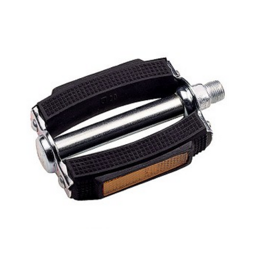 Union pedalen Sport 677H PVC zwart 9 16 kogellager. (werkplaatsverpakking)