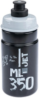 Elite bidon jet jet water bottle 350 ml black gray 66mm