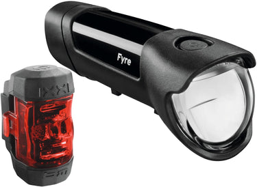 Busch + müller led verlichtingsset accu-voeding fyre bat.light set b m fyre led black