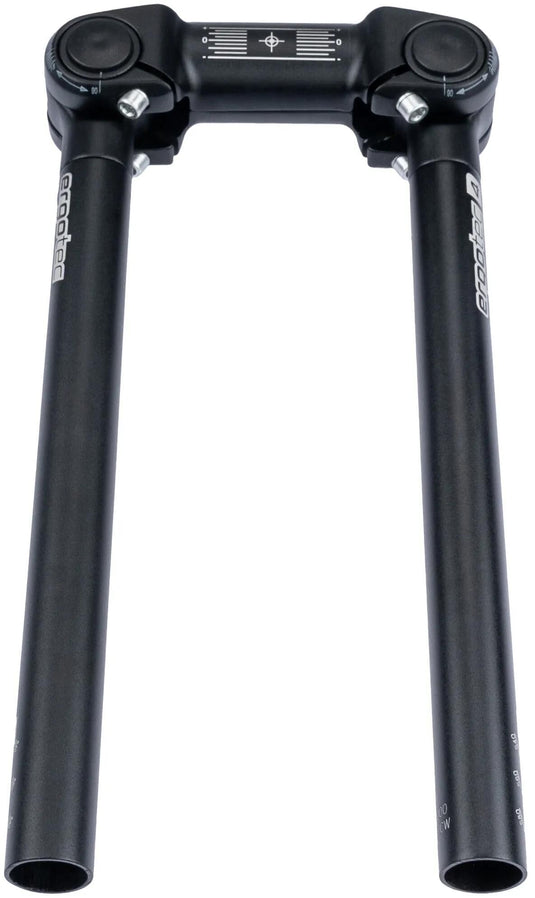 Ergotec stuur ahs superlight 31,8 verstelbaar zwart