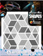 Reflective berlin reflex-sticker shapes refl.sticker refl.berlin diamonds grey