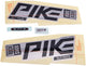 Rockshox decor set decal set rs pike ult. f.silver