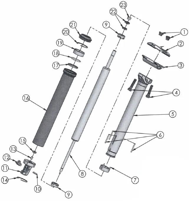 Afbeelding laden in galerijviewer, Contec service kit nara dropair dlx kit a ct service kit nara dropair dlx kit a 40mm
