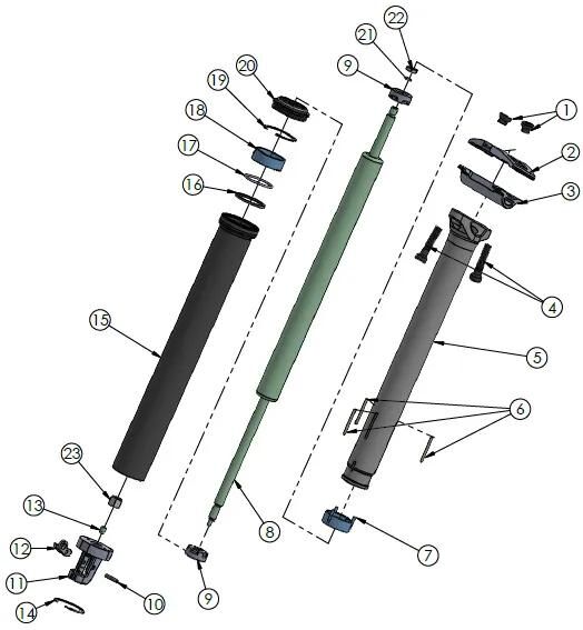 Afbeelding laden in galerijviewer, Contec service kit nara drop kit a ct service kit nara drop kit a 40mm
