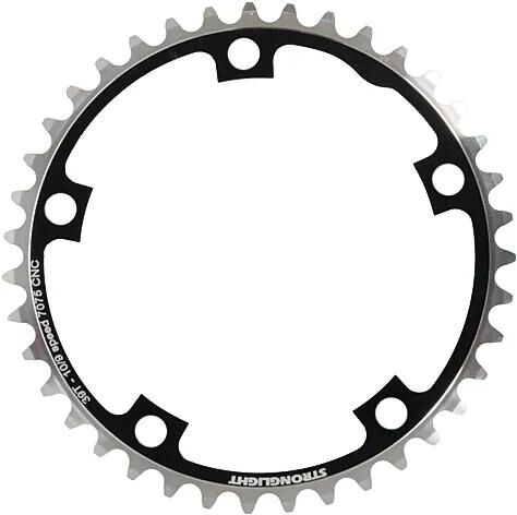 Stronglight kettingblad type s 7075 t6 chainring 7075t6 black 130 mm lochkr. 38z.