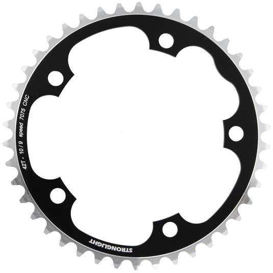 Stronglight kettingblad type s 7075 t6 chainring 7075t6 black 130 mm lochkr. 42z.
