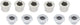 Stronglight kettingbladbout chain wheel screws m. nuts set of 5 pcs.