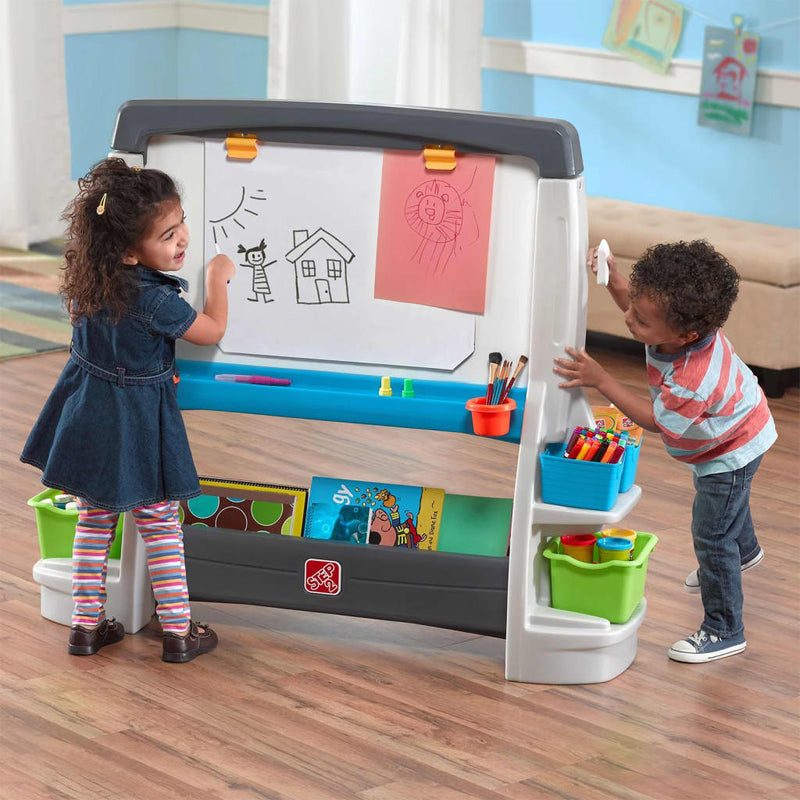 Afbeelding laden in galerijviewer, Step2 Step2 Kinderschildersezel Art dubbelzijdig meerkleurig
