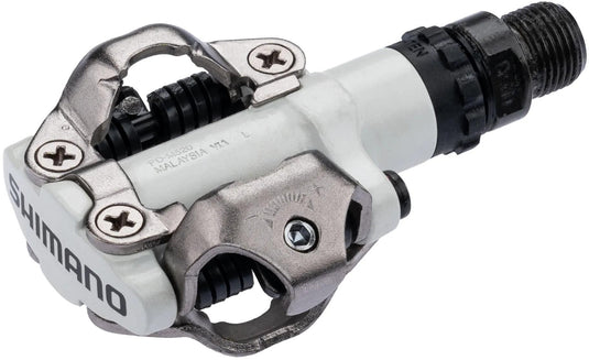 Shimano systeempedaal pd-m 520 pd-mt 520 shim.pedals pdm520 spd beids. alu white