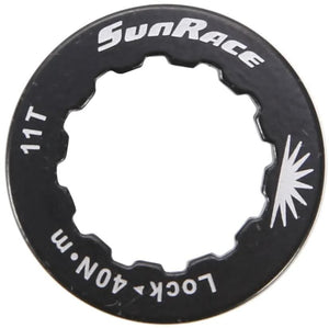 Sunrace lockring lockring alu, black,f.11t.