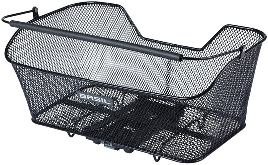 Basil fietsmand base xl achtermand mik 44 x 23 x 17 cm - zwart