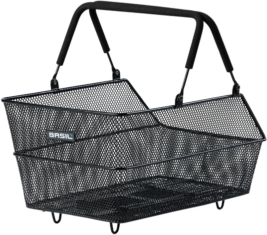 Basil fietsmand cento met mik bevestiging 14 liter 39 x 24 x 13 cm - zwart