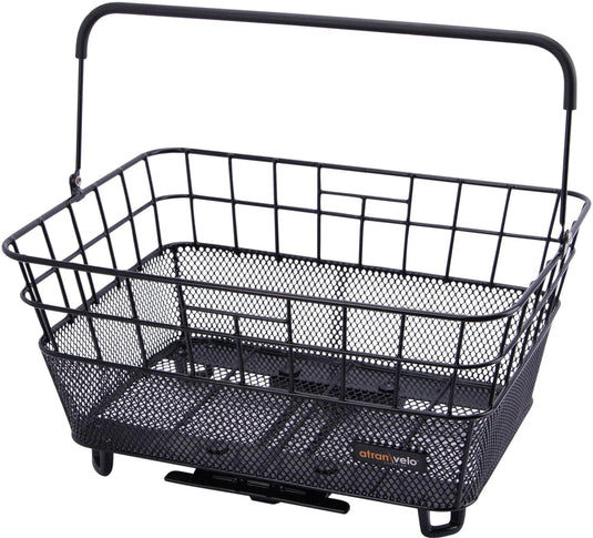 Atranvelo mand bring l avs rear basket bring l avs black
