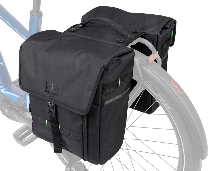 Afbeelding laden in galerijviewer, Contec doppeltasche via weekender ct twin bags via weeke rt black
