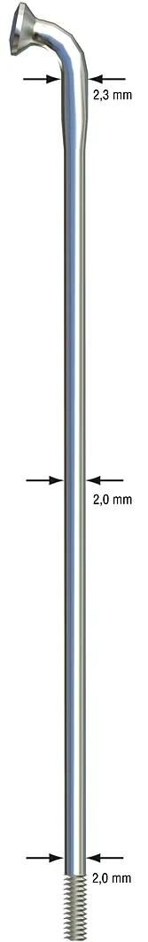 Sapim spaak strong spoke strong sst 184mm black