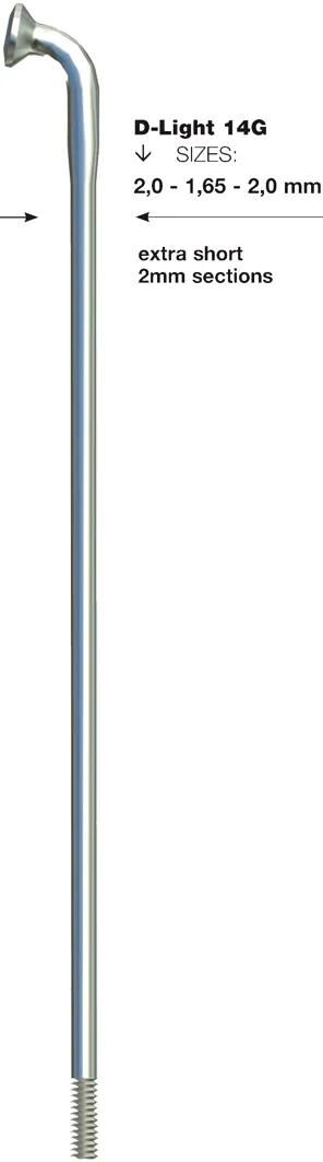 Sapim spaak d-light spoke d-loght sst db 2x1,65x272mm b