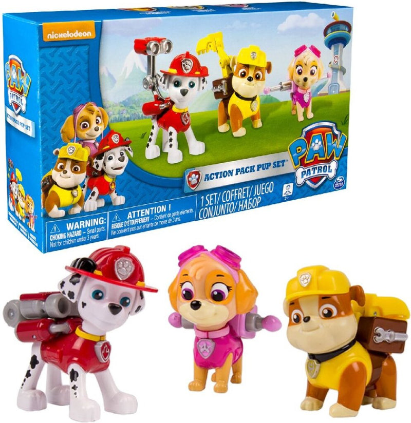 Afbeelding laden in galerijviewer, Paw patrol action pack pups 3 stuks

