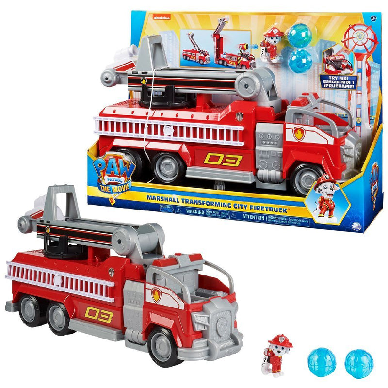 Afbeelding laden in galerijviewer, Paw patrol the movie transformerende brandweerwagen van marshall
