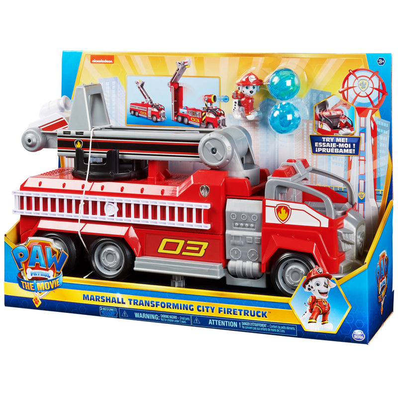 Afbeelding laden in galerijviewer, Paw patrol the movie transformerende brandweerwagen van marshall

