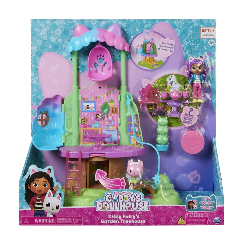 Afbeelding laden in galerijviewer, Gabby's dollhouse gabby #039;s dollhouse kittys fairys garden treehouse
