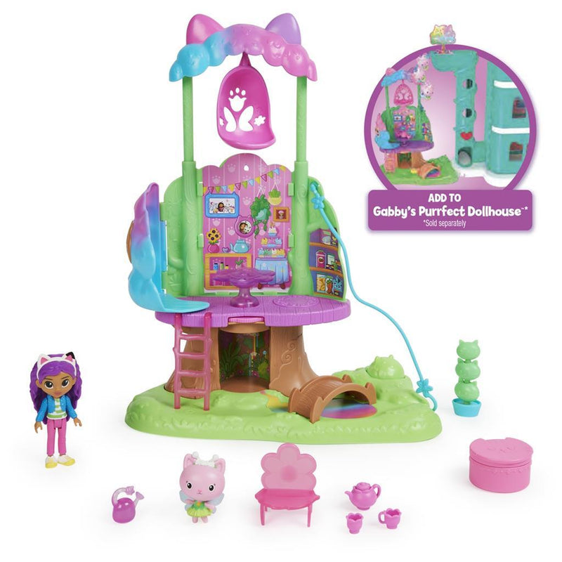 Afbeelding laden in galerijviewer, Gabby's dollhouse gabby #039;s dollhouse kittys fairys garden treehouse
