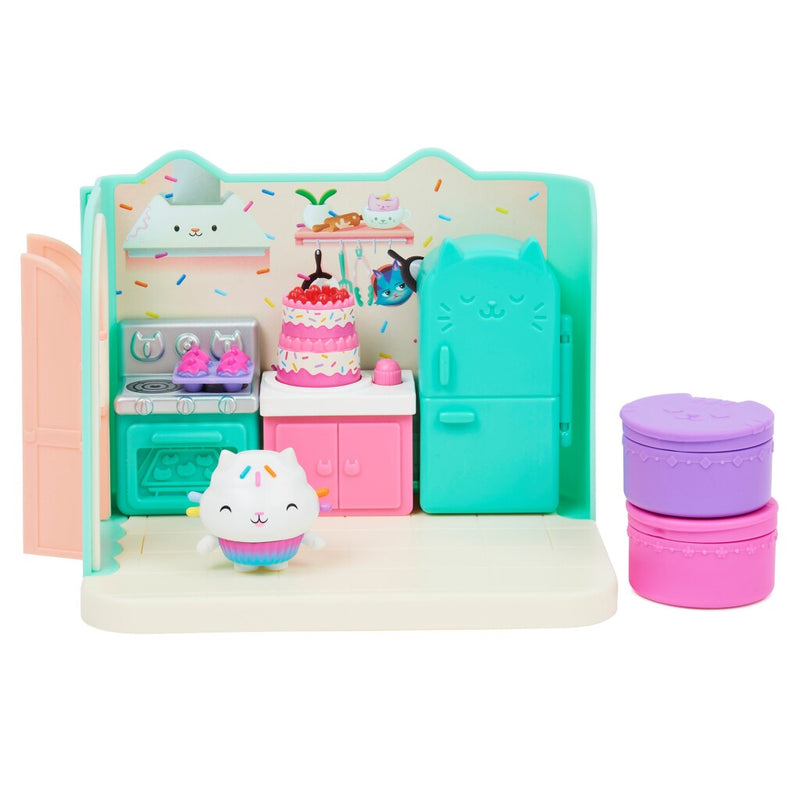 Afbeelding laden in galerijviewer, Gabby's poppenhuis - cakey's keuken-speelset
