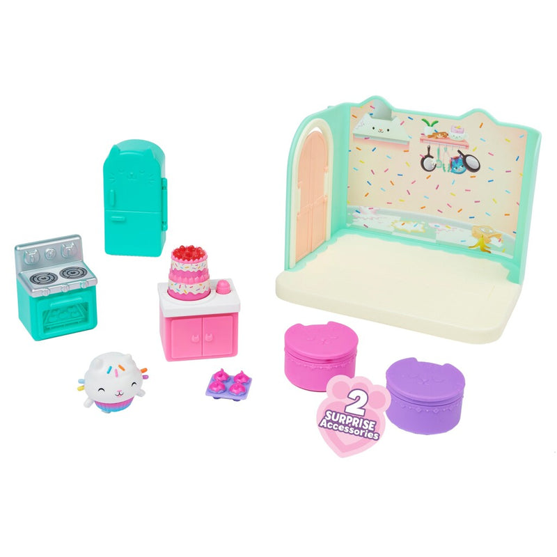 Afbeelding laden in galerijviewer, Gabby's poppenhuis - cakey's keuken-speelset
