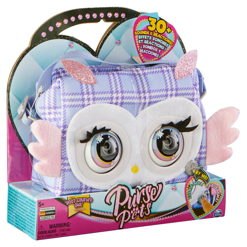 Afbeelding laden in galerijviewer, Purse pets hoot couture owl + geluid
