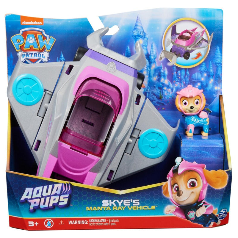 Afbeelding laden in galerijviewer, Paw patrol aqua pups skyes manta ray vehicle
