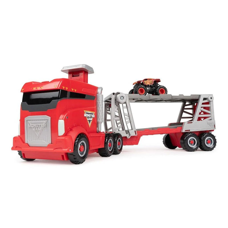 Afbeelding laden in galerijviewer, Monster jam transportwagen + monstertruck
