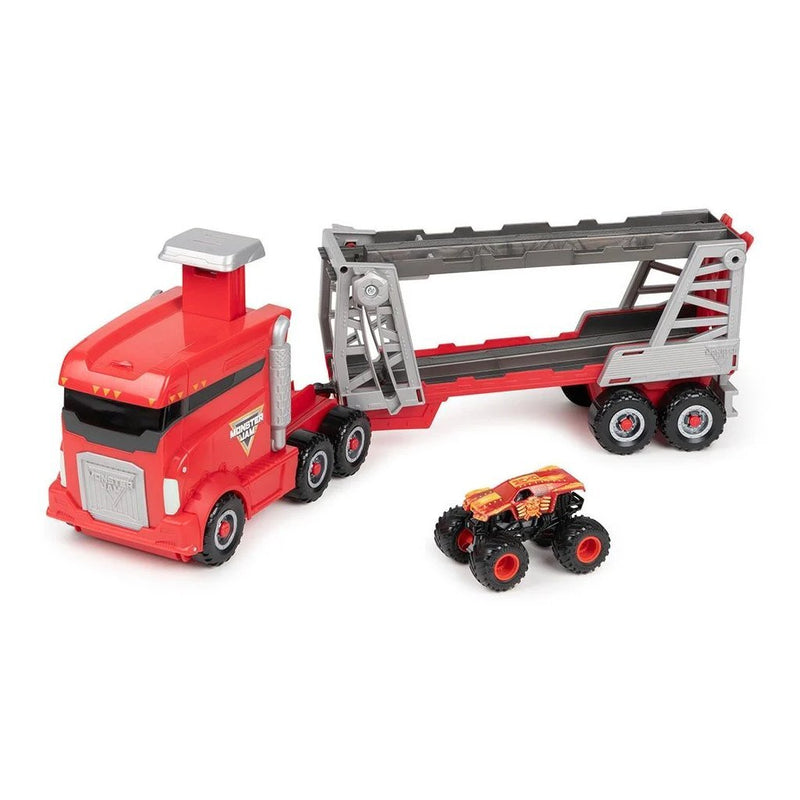 Afbeelding laden in galerijviewer, Monster jam transportwagen + monstertruck
