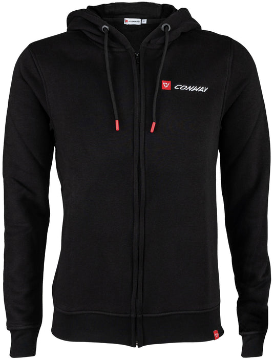 Conway sweater jas met capuchon logoline hooded sweatjacket logoline size s black