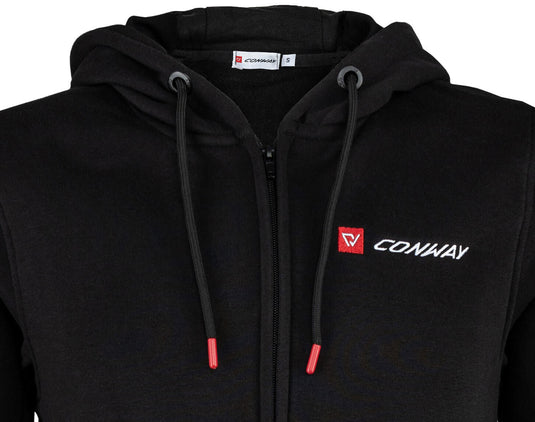 Conway sweater jas met capuchon logoline hooded sweatjacket logoline size s black