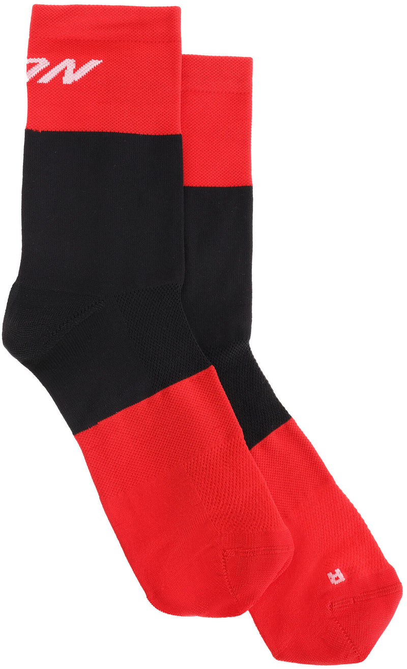 Afbeelding laden in galerijviewer, Conway sokken race socks high cut sock race high cut size 36-39 black red
