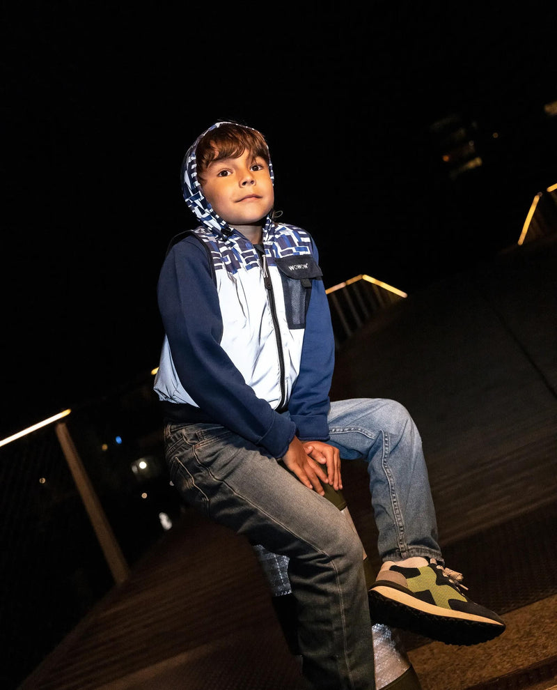 Afbeelding laden in galerijviewer, Wowow weste yoho jacket blue fr reflective children yoho blue fr gr. l
