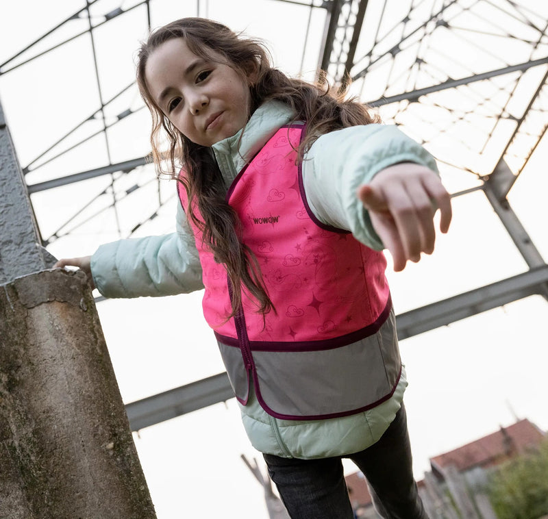 Afbeelding laden in galerijviewer, Wowow kinderweste zippy jacket pink reflective children zippy pink gr. l
