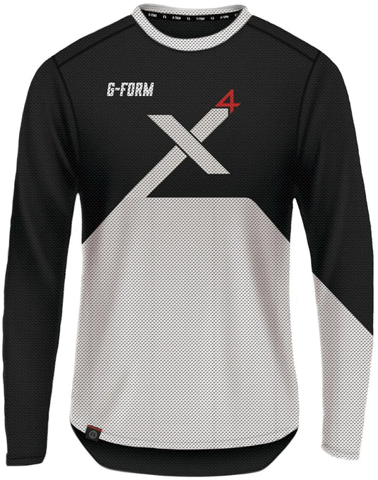 G-form langarmshirt pro-x4 longarm shirt pro x-4 size l black white