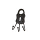 Cosydecor sleutelhaakje key lock antiek bruin metaal 6,5x16x3cm met 3 haken